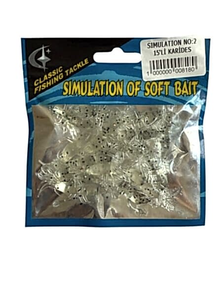 Kaira Simulation 50mm 15'li Yumuşak Karides No:2 - 1