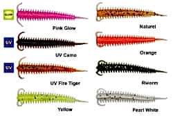 Kendo 5 cm Worm Pink Glow 10 Adet - KENDO