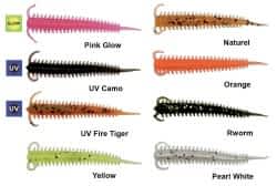 Kendo 5 cm Worm UV Fire Tiger 10 Adet - KENDO