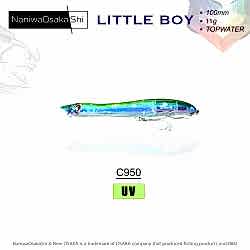 NANIWAOSAKASHI LITTLE BOY 100MM 11GR TOPWATER C950 SAHTE BALIK - NANIWAOSAKASHI