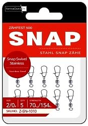 NaniwaOsakaShi Zahfest500 Snap Swivel Stainless Size:2/0 - NaniwaOsakaShi