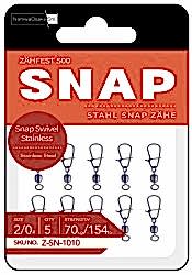 NaniwaOsakaShi Zahfest500 Snap Swivel Stainless Size:8 - NaniwaOsakaShi