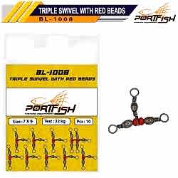 PORTFISH BL1008 NO:7*9 UCLU KIRMIZI FIRDONDU 10 LU - PORT FİSH