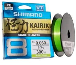SHIMANO KAIRIKI 8 300M MANTIS GREEN 0.060MM/5.3KG - SHIMANO