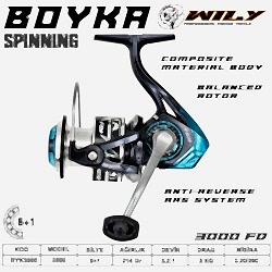 Wily boyka 3000 Olta Makinası 6+1 bb - WİLY