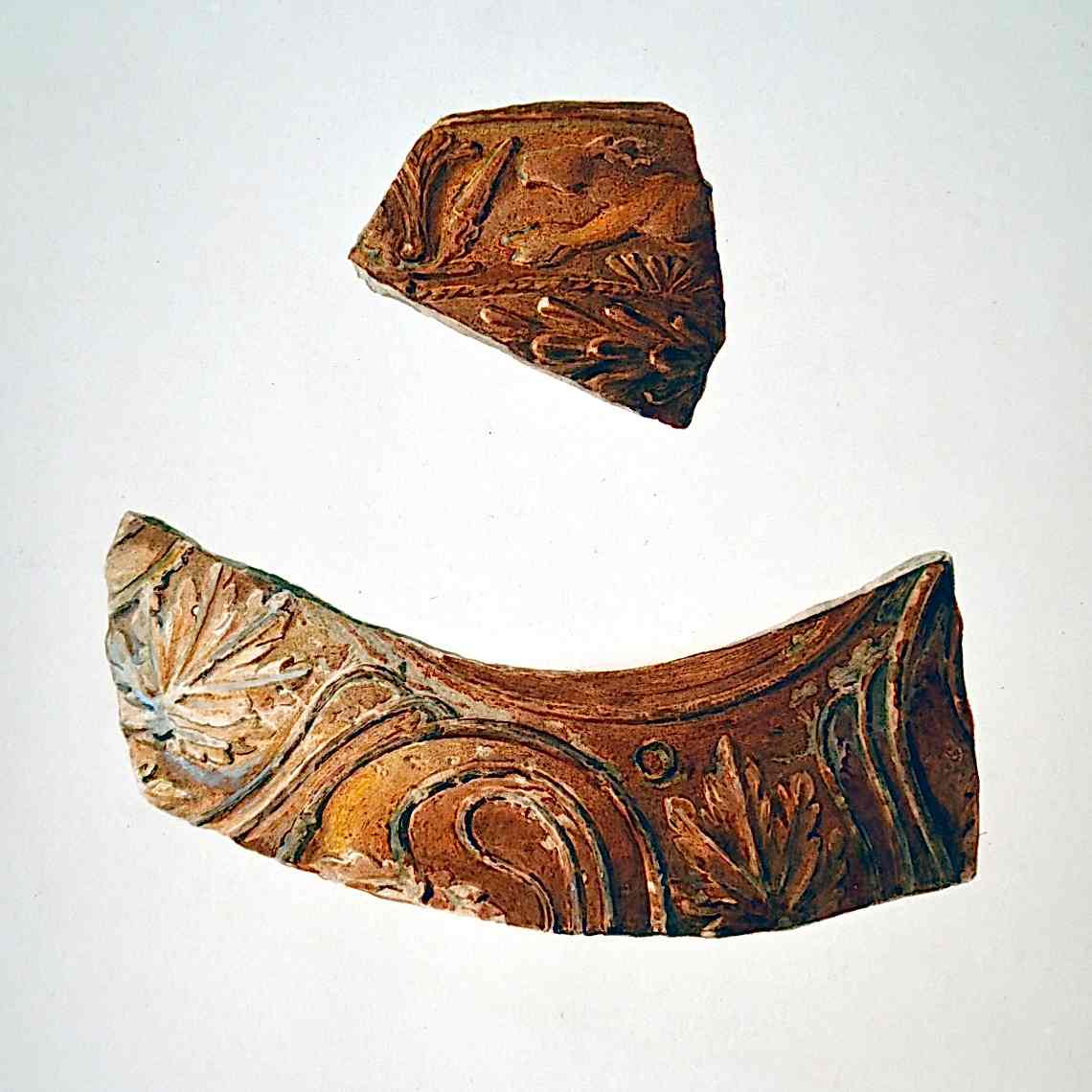 SQ-1958.1133 two decorated Samian sherds