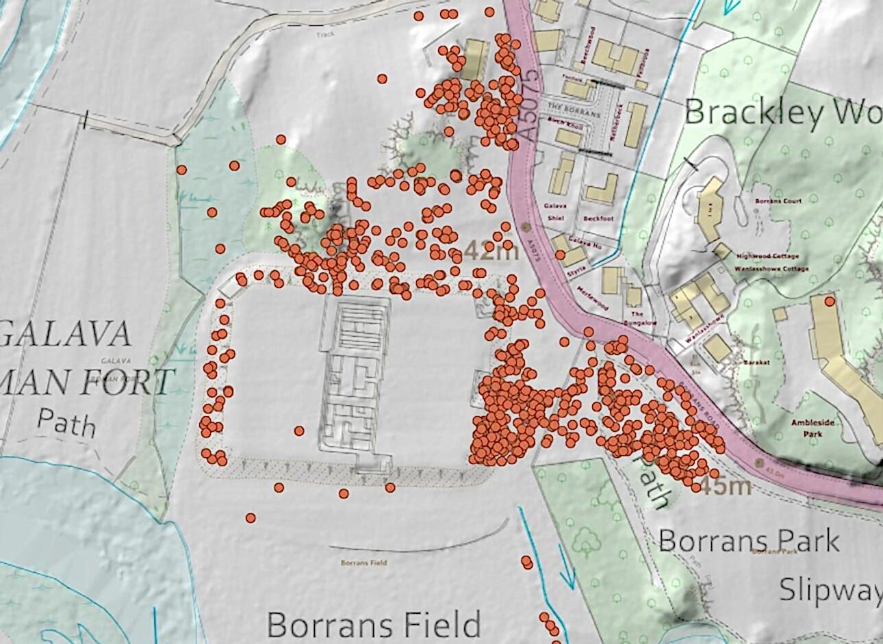 Map of lead object signatures